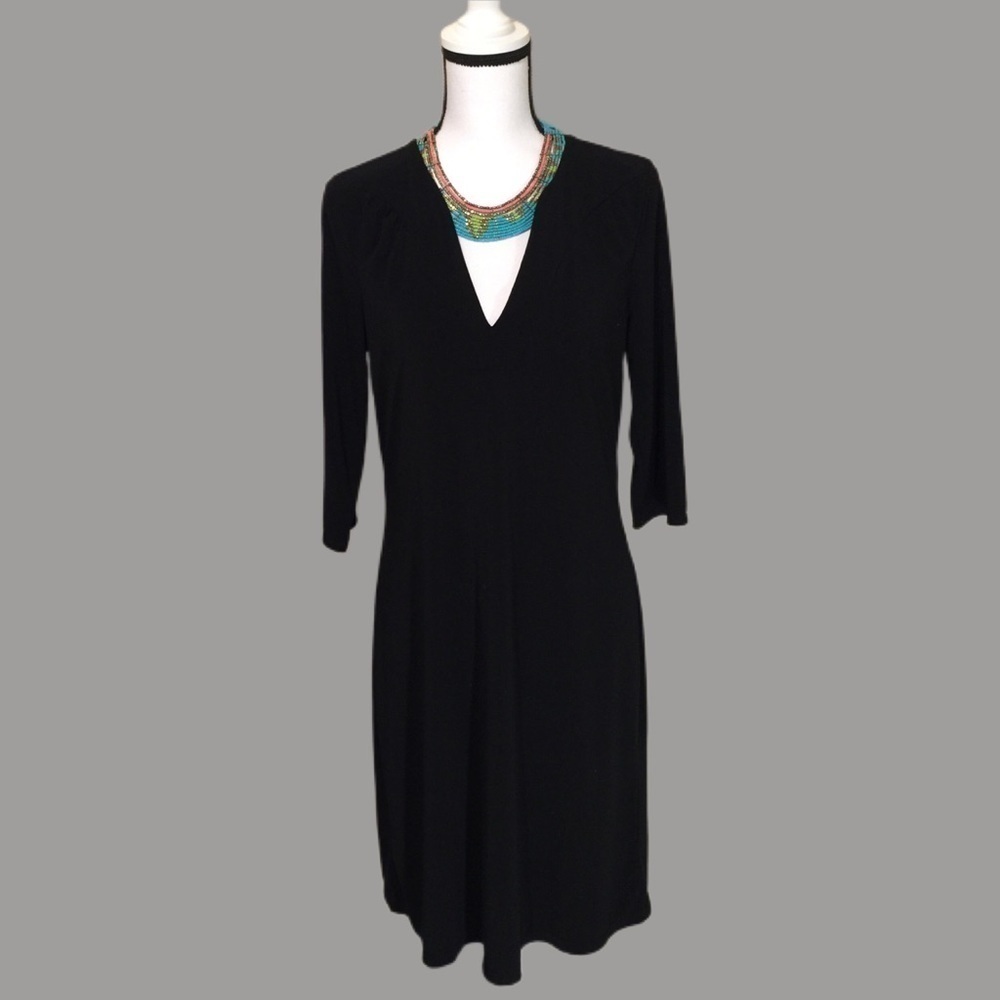 Old Navy stretch simple black dress
